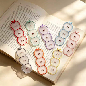Marcadores de libros portátiles de organza, tela transparente fina y ligera, varios colores pastel para etiquetar páginas de novelas de bolsillo - Product Image 4