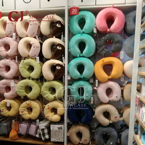 Bán Lẻ Thiết Kế Nội Thất Sàn Thường Vụ Gỗ Gối Tường Kệ Kệ Cho Giường Acrylic Cổ U Hình Dạng Gối Hiển Thị Đứng Bán Lẻ Cửa Hàng Đồ Nội Thất - Product Image 5