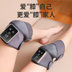 Masajeador de rodilla con almohadilla térmica eléctrica, control de temporización, recargable por USB, para protección de las articulaciones de la rodilla, paquete de 2 - Product Image 1