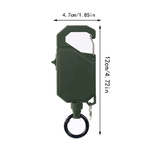 Porte-badge télescopique robuste de haute qualité avec mousqueton premium et interrupteur de verrouillage, accessoire OEM/personnalisable - Product Image 5