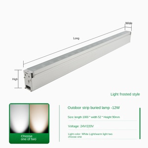 <b>LED</b> Underground <b>Light</b> 5000K Daylight IP65 Flush Mount Stainless Steel Type III <b>Motion</b> <b>Sensor</b> Ra90 Dimmable Garden Lighting - Product Image 2