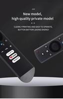 Télécommande populaire de remplacement noire à 18 boutons, personnalisable, avec code fixe, garantie 12 mois, en ABS et silicone