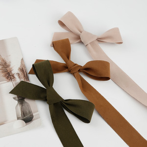 Nine-Colored Ribbon Suede Ribbon 2.5Cm Solid Color Durable Gift Wrapping Shoe Hat Decoration Hair Clip Bow DIY Handmade - Product Image 2
