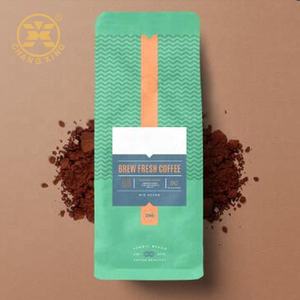 Changxing Pack conception personnalisée en gros 250g 500g 1000g pochette scellée thermique sac d'emballage de café à fond plat avec fermeture à glissière - Product Image 4