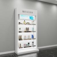 Vitrine de Salon de Beauté avec Écran LED, Haute Qualité, Facile à Nettoyer, Rangement pour Ongles, Finition Laquée, Dimensions Personnalisables