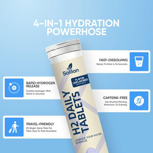 Integratori Sanitari Nutrizione Sportiva Magnesio Effervescente H2 Idrogeno Molecolare Compresse per Adulti Integratori Elettrolitici - Product Image 4