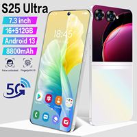 Versión Global 2025, Nuevo S25 Ultra+, Teléfono Inteligente Android, Batería Grande, Gran Memoria, Diseño Plegable, S Fold 24, Teléfono Móvil 5G