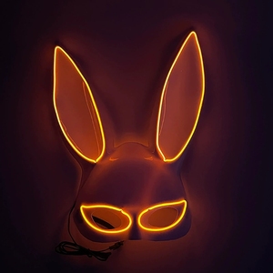 หน้ากาก LED PVC ลายโมโมะ ตัวตลกผีสยองขวัญสำหรับผู้หญิง ดีไซน์สำหรับงานฮาโลวีน งานคาร์นิวัล งานวันเกิด งานปาร์ตี้แฟนซี  อุปกรณ์ประกอบชุดแต่งกายสุดฮิตสำหรับทุกวัย - Product Image 4