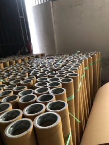 Tube en carton robuste 77 x 12T x 1000 mm avec embouts métalliques, noyau en papier kraft industriel pour l'enroulement de tapis et de tissus, usage global - Product Image 2