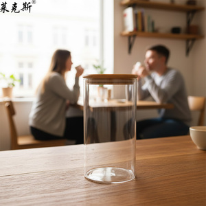 Recipiente grande para alimentos con tapa <span class=keywords><strong>de</strong></span> bambú, hermético, a prueba <span class=keywords><strong>de</strong></span> fugas, apto para cocina, al vacío, cuadrado, para conservar alimentos en casa - Product Image 6