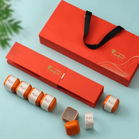 Vente en gros de sachets de thé boîte à thé paquet thé café Matcha poudre boîtes de conserve forme ronde boîte en fer avec poignée sac