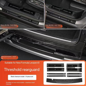 لمعادلة BYD ، مجموعة هيكل الفهد 8 ، خطوة ترحيب خاصة من الفولاذ المقاوم للصدأ لشريط حماية العتبة - Product Image 6