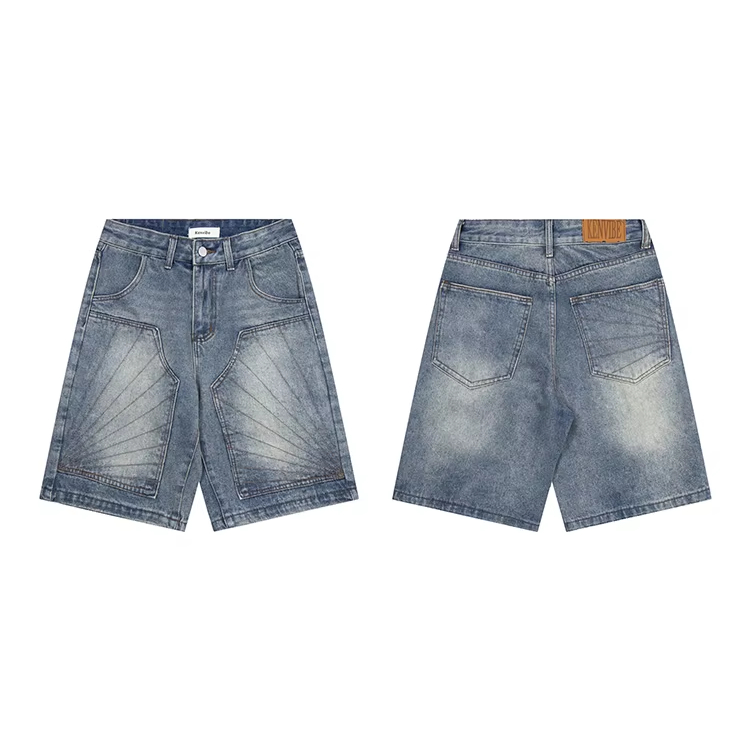 Custom Denim Half Pants - Vintage & Baggy Styles for Men