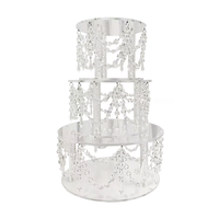 Support à gâteau à étages en acrylique cristal, nouveau modèle, 15,2 cm, style mariage, pour fête d'anniversaire, décoration de table de desserts, pièce de présentation, le plus vendu