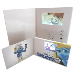 Catálogo Digital tela LCD de 4.3 polegadas cartão de visita com LCD de negócios