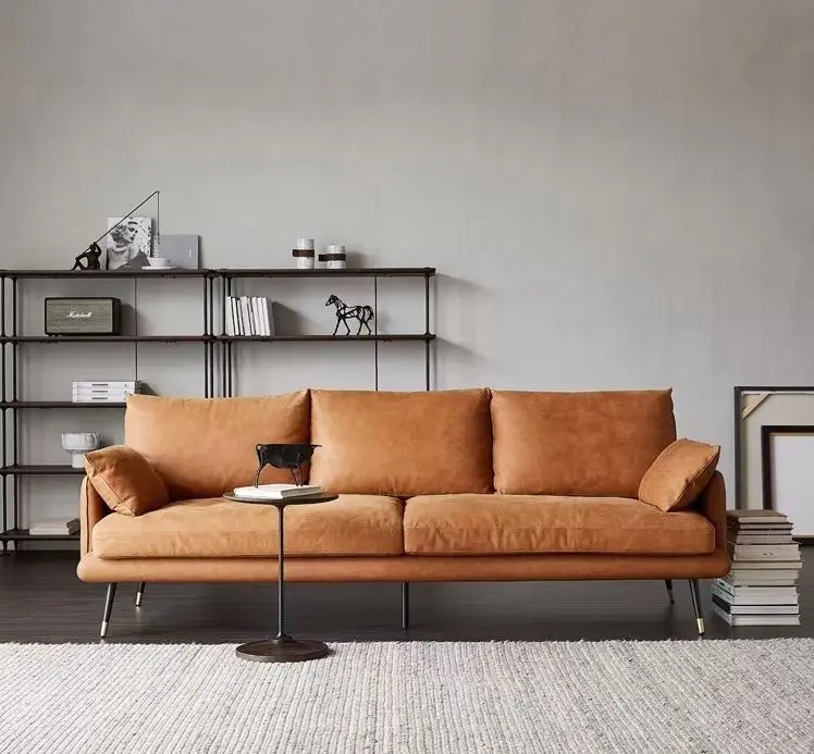 Các Nhà Sản Xuất Đồ Nội Thất Phòng Khách Bán Buôn Sofa Da Hình Chữ L Kết Hợp Mô Đun Với Bộ Sofa Bàn Đạp