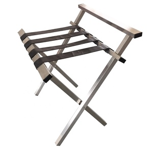 PORTE-bagages En acier Pour meubles d'hotel, finition En Poudre metallique, PORTE-bagages pliant Pour chambre A coucher - Product Image 5