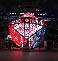 Cube magique d'intérieur créatif Cuboïde Panneau d'affichage à LED Cube magique d'intérieur créatif Cuboïde carré pour logo de magasin de vente au détail