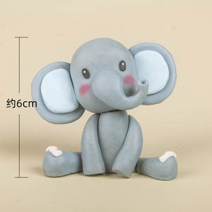 อุปกรณ์ตกแต่งหน้าเค้กรูปสัตว์ซาฟารีในป่าพร้อมสิงโตยีราฟลิงช้างสำหรับตกแต่งเค้กอาบน้ำเด็ก - Product Image 3