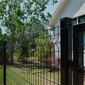 Hiện đại 3D cong hàng rào dây lưới hàng rào vườn với PVC khung sắt an ninh đường lái xe cổng 3D mô hình dịch vụ bao gồm - Product Image 4