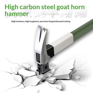 Industrial Cangle Hammer with Aluminum Jade Handle Electrician Hammer <b>Nail</b>-lifting Tool Household Small Hammer Magnetic - Product Image 2