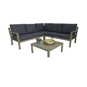 Leisure <b>Aluminum</b> Frame Outdoor Furniture L-Shape Patio Set Fabric for Patio Dining Entry Garden Furniture - Product Image 3