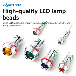 Yuda bán chạy nhất không thấm nước 6mm 10mm 12mm tín hiệu ánh sáng <span class=keywords><strong>12</strong></span> <span class=keywords><strong>Volt</strong></span> dẫn RG 3V 6V <span class=keywords><strong>12</strong></span> V 8mm Kim loại thiết bị chỉ số đèn - Product Image 3