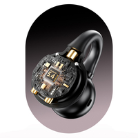 Écouteurs sans fil TZ18 à clip d'oreille avec contrôle tactile, étanchéité IPX4, plus de 20 heures d'autonomie, son stéréo