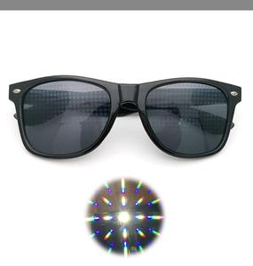 Ultimate Diffraction <strong>Glasses</strong> Light Shows 3D Prism Effect EDM Rainbow Kaleidoscope Style Rave <strong>Party</strong> Sunglasses - Product Image 3