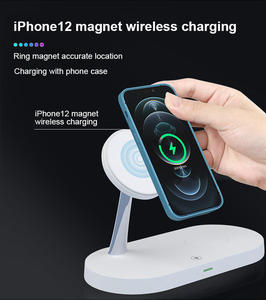 Многофункциональный настольный магнитный держатель 15W для 17 Pro Max с ночником 3-в-1 QC3.0 Type-C - Product Image 3