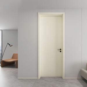 Porte coulissante WPC en bois MDF pour la maison, design personnalisé pour hôtel, design luxueux minimaliste, porte WPC dissimulée pour appartement - Product Image 4