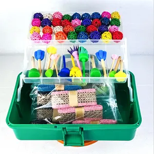 The three-layer plastic nail art storage can be folded to save space which is the best choice for storing items