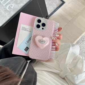 Custodia per telefono XP1346 a pois tinta unita compatibile <span class=keywords><strong>con</strong></span> <span class=keywords><strong>iPhone</strong></span> 17/16 PRO MAX, cover protettiva <span class=keywords><strong>con</strong></span> supporto a cuore per 15/14 - Product Image 2