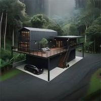 Maison conteneur empilable de luxe, directement de l'usine, avec isolation premium et design architectural moderne pour la vie urbaine