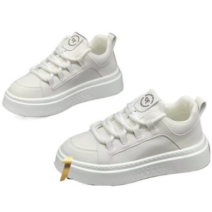 Zapatillas Deportivas de Malla Transpirable con Cordones para Hombre, Primavera 2025, Blancas, con Suela Gruesa, Casuales, Modernas y Versátiles - Product Image 5