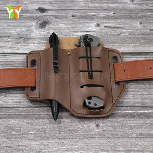 Edc Pu Lederen Schede <span class=keywords><strong>Holster</strong></span> Riem Tactische Schede Zakzak Tas Gereedschapstas Voor Zaklamp Mes - Product Image 1