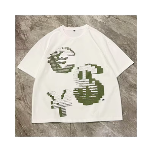 T-shirt Oversize Premium di Alta Qualità, Stampa su Richiesta, Maglietta Bianca in Cotone per Uomo, T-shirt Personalizzata di Alta Qualità - Product Image 1