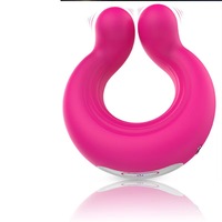 Doppelköpfiger Vibrierender Verriegelungs-Super-Matic Sexspielzeug Penis- und Klitoris-Stimulationsring für Paare