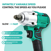 Atornillador de Impacto Profesional de 21V con Batería de Litio y Motor sin Escobillas, Compatible con OEM, para Uso Industrial y Bricolaje