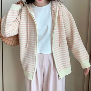 Maglioni <span class=keywords><strong>Donna</strong></span> Invernali 2024 in Poliestere/<span class=keywords><strong>Cotone</strong></span>, Stile Coreano Casual, Scollo a V, Maniche Lunghe, Vendita Calda - Product Image 2