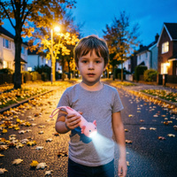 Lampe torche LED portable multifonction puissante pour enfants, petite, rechargeable, mignonne, idéale pour le camping, avec porte-clés, personnalisable, cadeau d'urgence