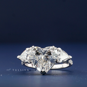 Anillo de Diamantes de Laboratorio Sintético de Oro de 14K de Lujo para Mujer, Anillo de Compromiso con Diamante de Corte Redondo Brillante, Joyería Fina Elegante - Product Image 1