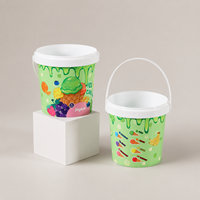 Seau à fruits frais en plastique de qualité alimentaire, épaissi, avec poignée, facile à nettoyer, idéal pour la cueillette de fruits en extérieur, la confiture et la crème glacée