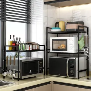 Scaffale per spezie estensibile scaffale per forno a microonde da cucina scaffale estensibile per microonde