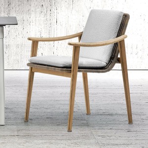 High-End Teakhouten Tuinmeubilair Voor Patio/Tuin/Hotel Rotan Geweven Dinerset Met Waterdicht Kussen