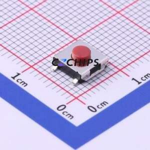 TS-1157-C-B Tactile Switch SMD Switch Single Pole Single Throw Round Button 2.6N Vertical Mount - Product Image 1