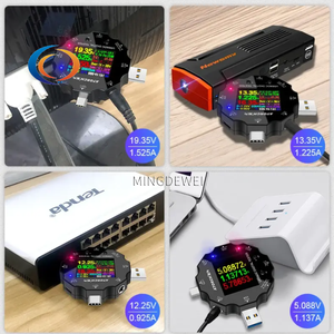 เครื่องทดสอบ <span class=keywords><strong>USB</strong></span> UD18 <span class=keywords><strong>3.0</strong></span> DC ดิจิตอลรถยนต์โวลต์มิเตอร์แอมมิเตอร์ธนาคารพลังงานเครื่องตรวจจับแรงดันไฟฟ้าโวลต์ชนิด C เครื่องวัดความจุการชาร์จเร็ว - Product Image 6