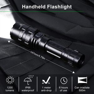 Lampe torche USB 1000 lumens en gros, lanterne LED COB orientable à 360 degrés avec base magnétique pour le camping, le travail et les situations tactiques - Product Image 5