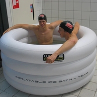 Baignoire gonflable ronde pour adultes, autoportante, avec pompe à air électrique, en PVC, pour bain de glace