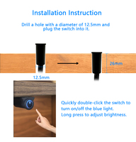 Interrupteur Tactile Intelligent à Capteur de Luminosité 8 Ans Série Ultra 2612 Noir à Contrôle Individuel 5V 12V 24V 36V pour Éclairage LED